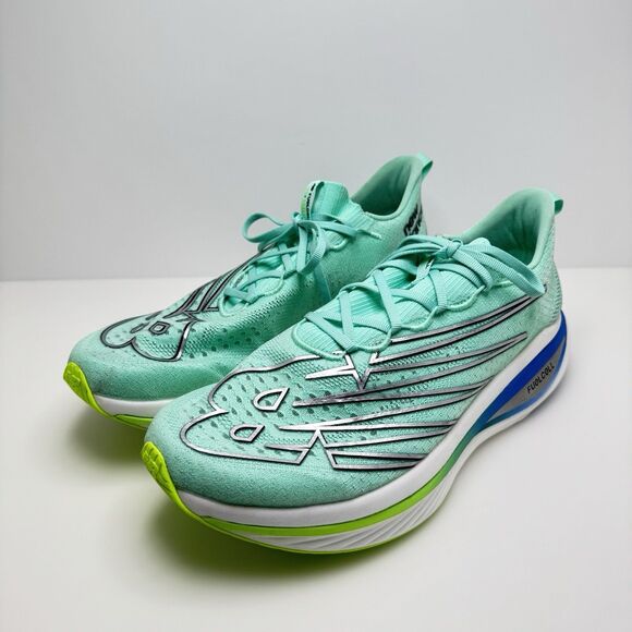 New Balance FuelCell SC Elite V3 Green Running Shoes MRCELLT3 Men’s Size 10.5 - Picture 2 of 11